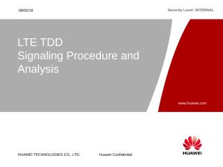 Training_Document_EN LTE TDD Signaling Procedure and Analysis-20111122-A-1.0.ppt