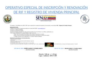 JORNADA DE RIF Y VIVIENDA PRINCIPAL EN EL IPP-APUCV.ppt