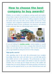 How to choose the best company to buy awards.docx