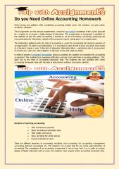 Do you Need Online Accounting Homework.pdf
