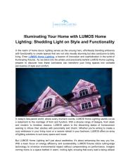 Illuminating Your Home with LUMOS Home Lighting_ Shedding Light on Style and Functionality.pdf